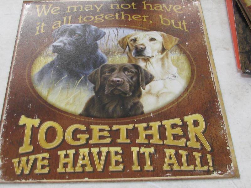 lot 53 image: Dog Sign