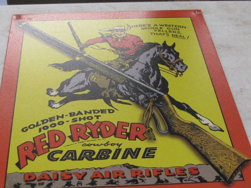 lot 61 image: Red Ryder Sign