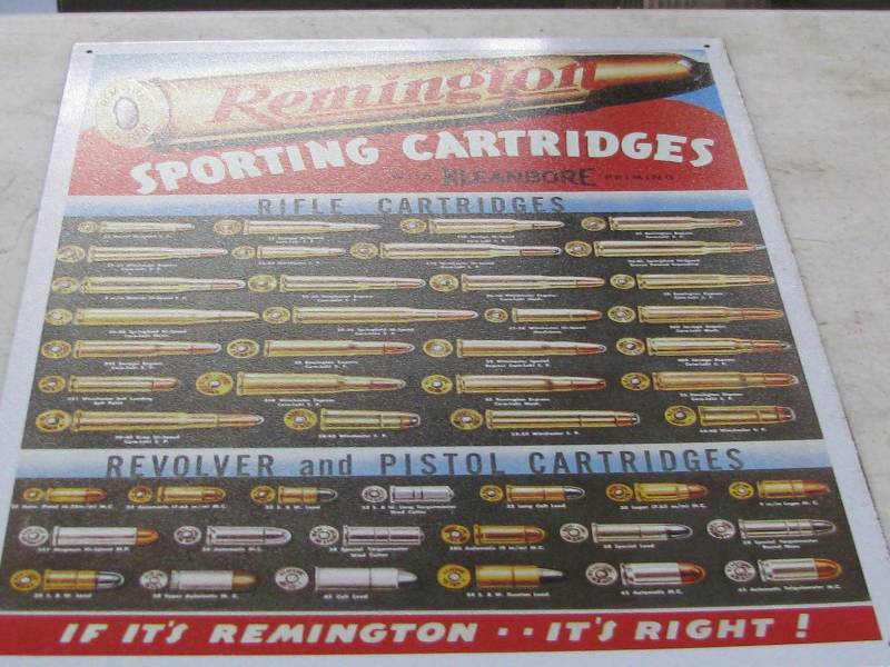 lot 68 image: Remington Cartridges Sign