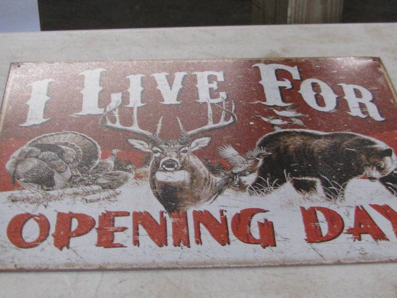 lot 70 image: Opening Day Sign
