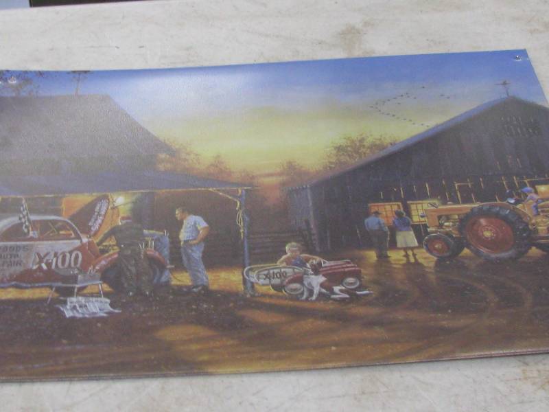 lot 72 image: Farm Scene Sign