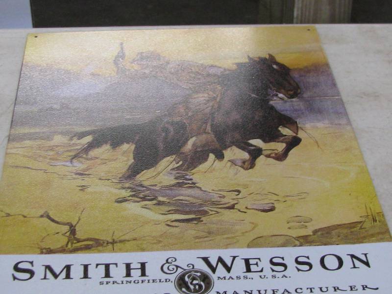 lot 73 image: Smith & Wesson Sign
