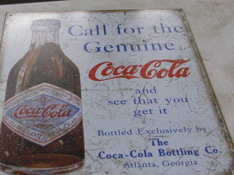 lot 77 image: Coca-Cola Sign