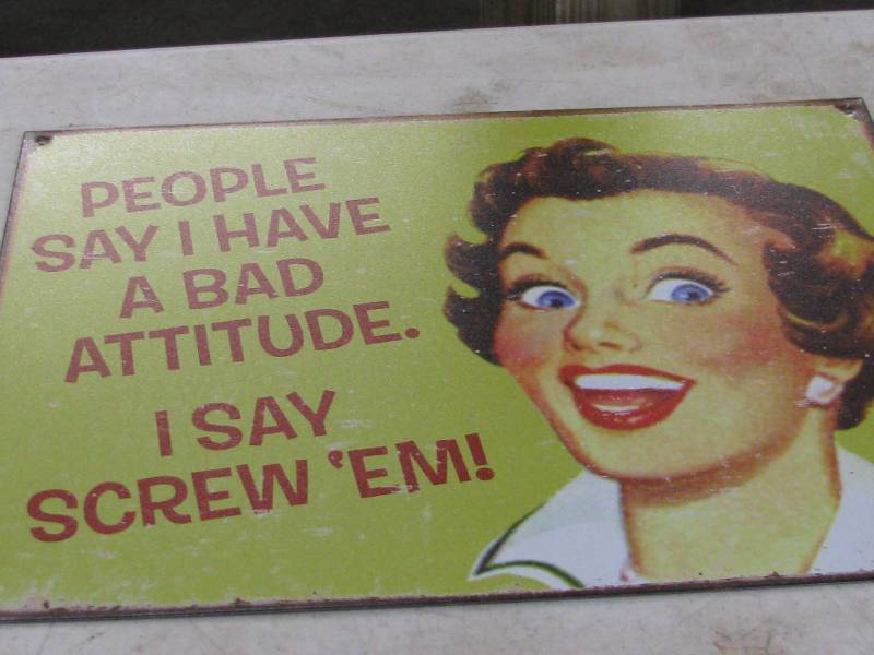 lot 78 image: Screw Em Sign