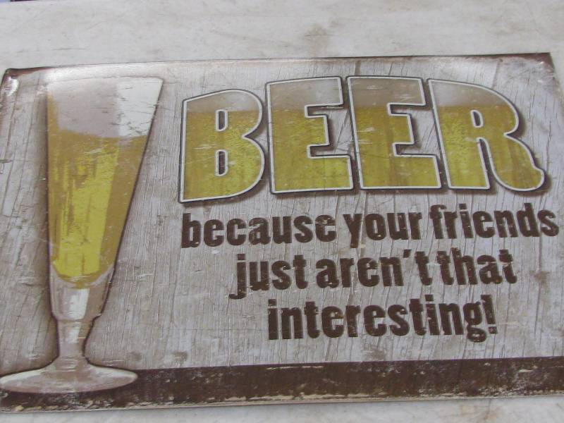 lot 82 image: Beer Sign