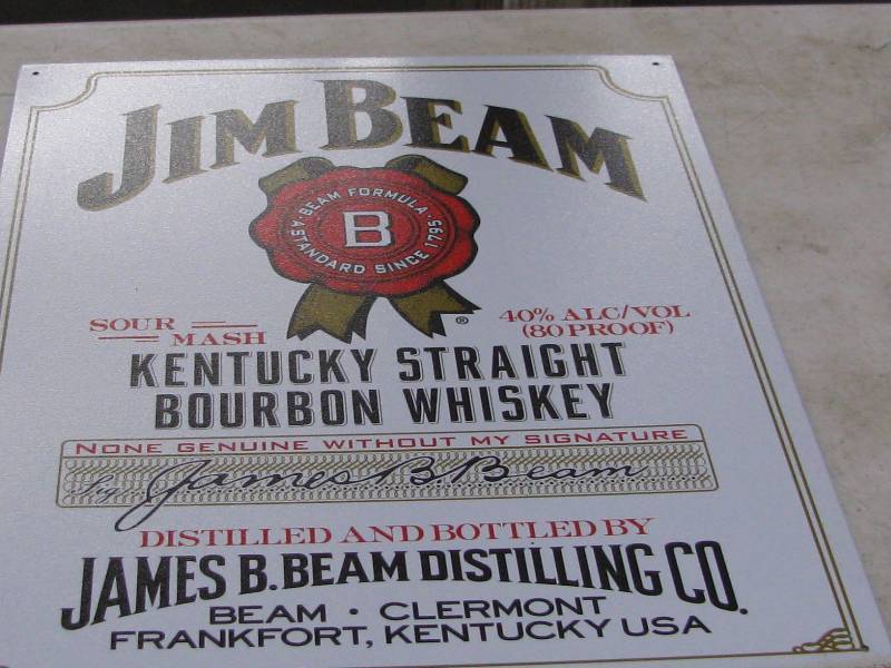 lot 83 image: Jim Beam Sign