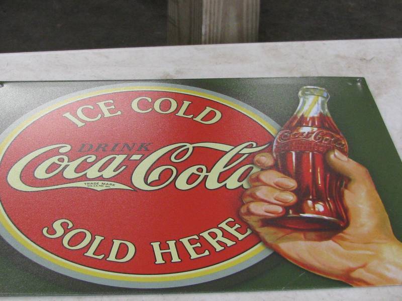 lot 95 image: Coca-Cola Sign