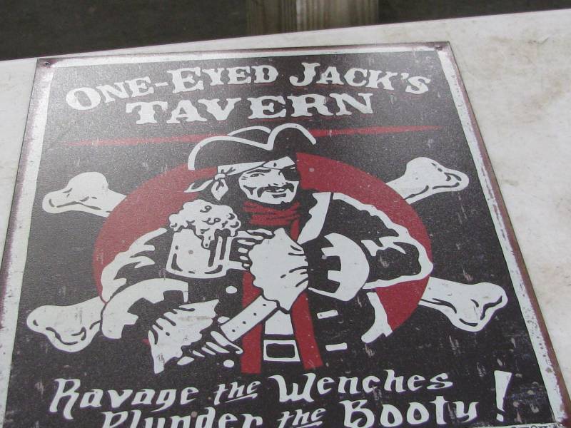 lot 98 image: One Eyed Jacks Tavern Sign