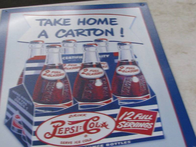 lot 99 image: Pepsi-Cola Sign