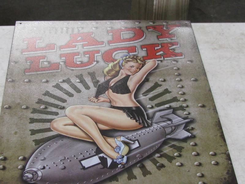 lot 102 image: Lady Luck Sign