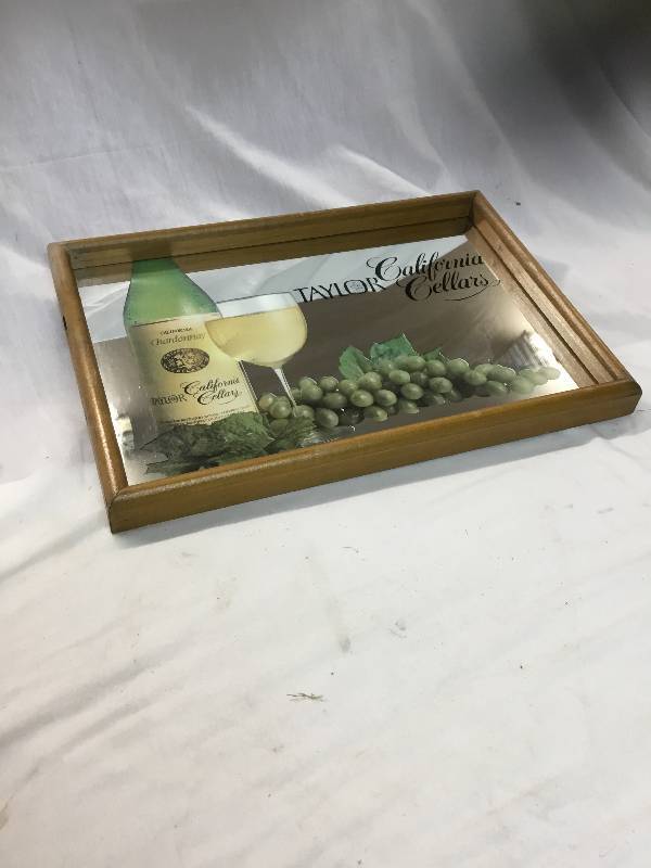lot 17 image: Taylor California Cellars serving Tray mirror