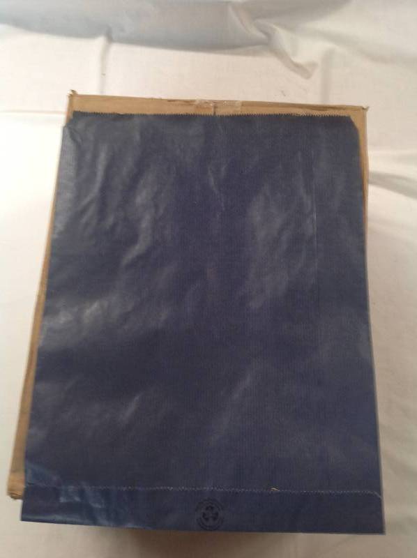 lot 47 image: Navy Pinstripe Bags - 7 boxes