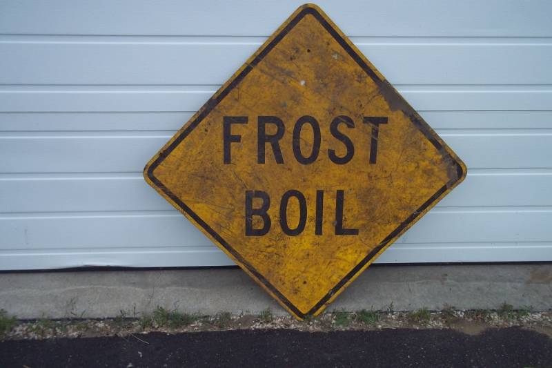 Frost Boil Sign