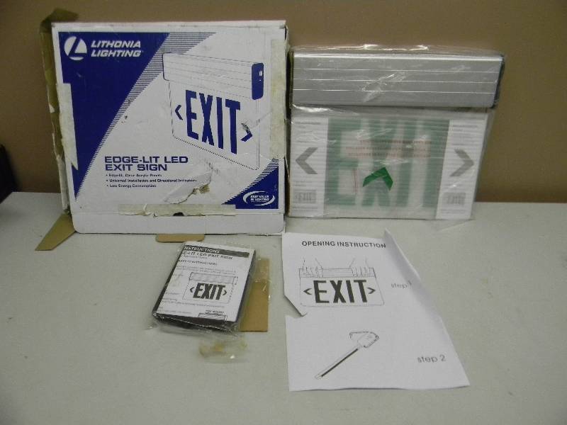 lot 51 image: NEW LED EXIT SIGN - SEE PICTURES