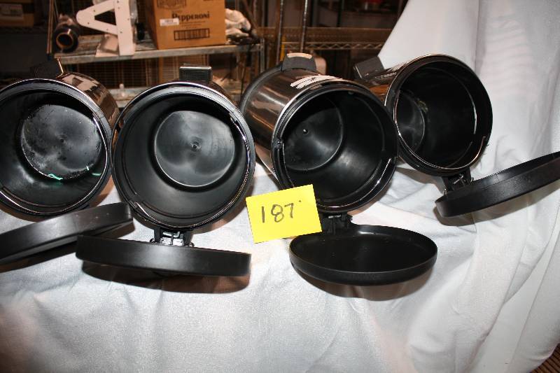 lot 187 image: 4 Small Step Open Garbage Cana