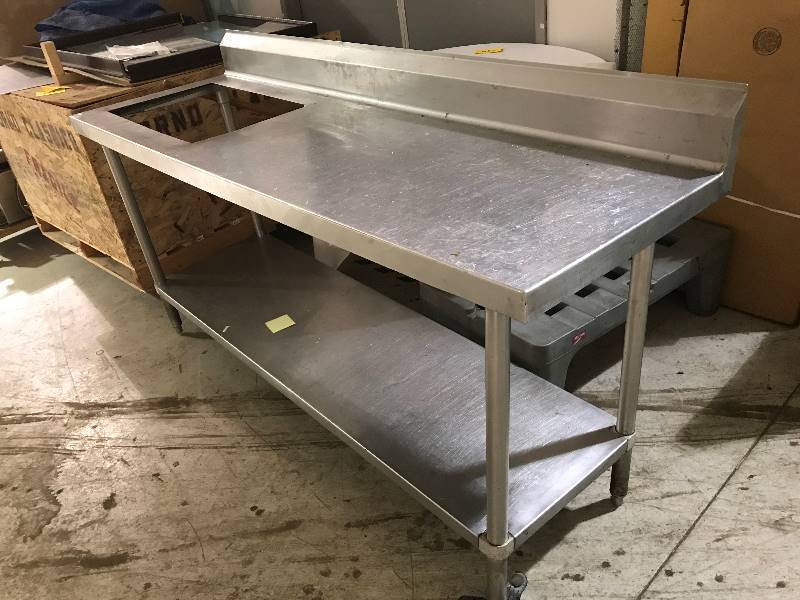 lot 132 image: 72X30X36 Stainless Steel Table