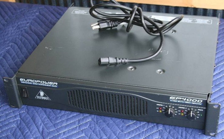 lot 25 image: EP4000 Behringer Power Amplifier