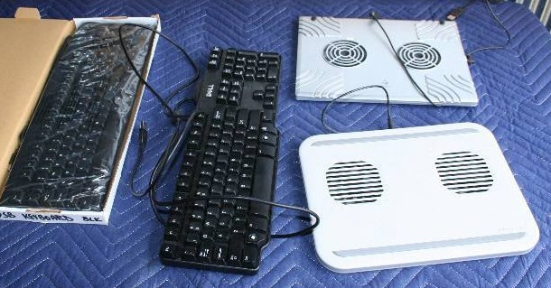 lot 77 image: Laptop Fans and Keyboards