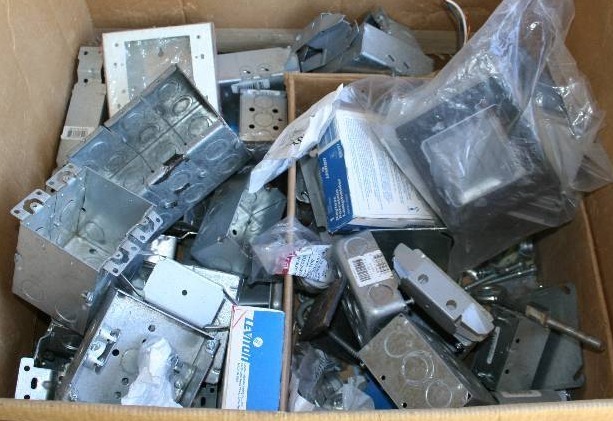 lot 124 image: Metal Junction Boxes