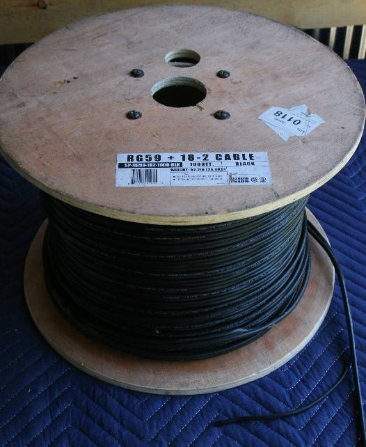 lot 152 image: Spool of Security Camera Wire