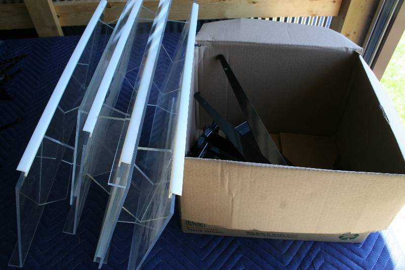 lot 160 image: Slatboard Shelves
