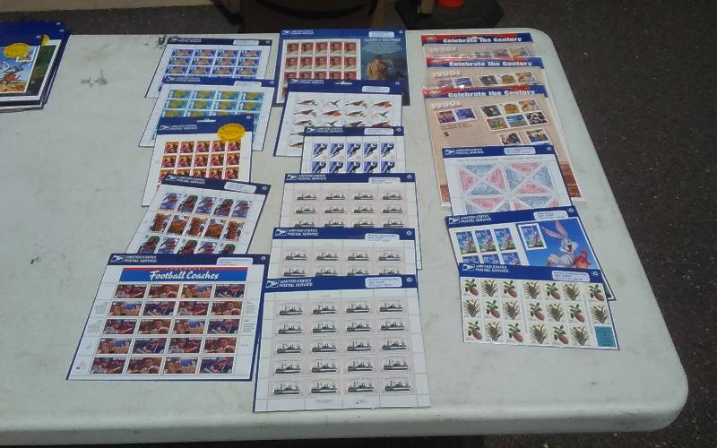 lot 34 image: Collection Of Unopened Postage Stamps Over 300  .32  Face Value $96.00