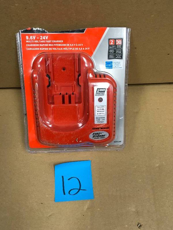 Black and Decker 9.6-Volt to 24-Volt Battery Charger