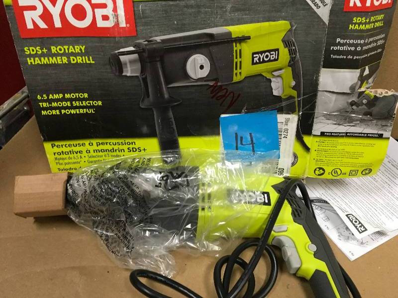 Ryobi SDS Rotary Hammer Drill in working condition