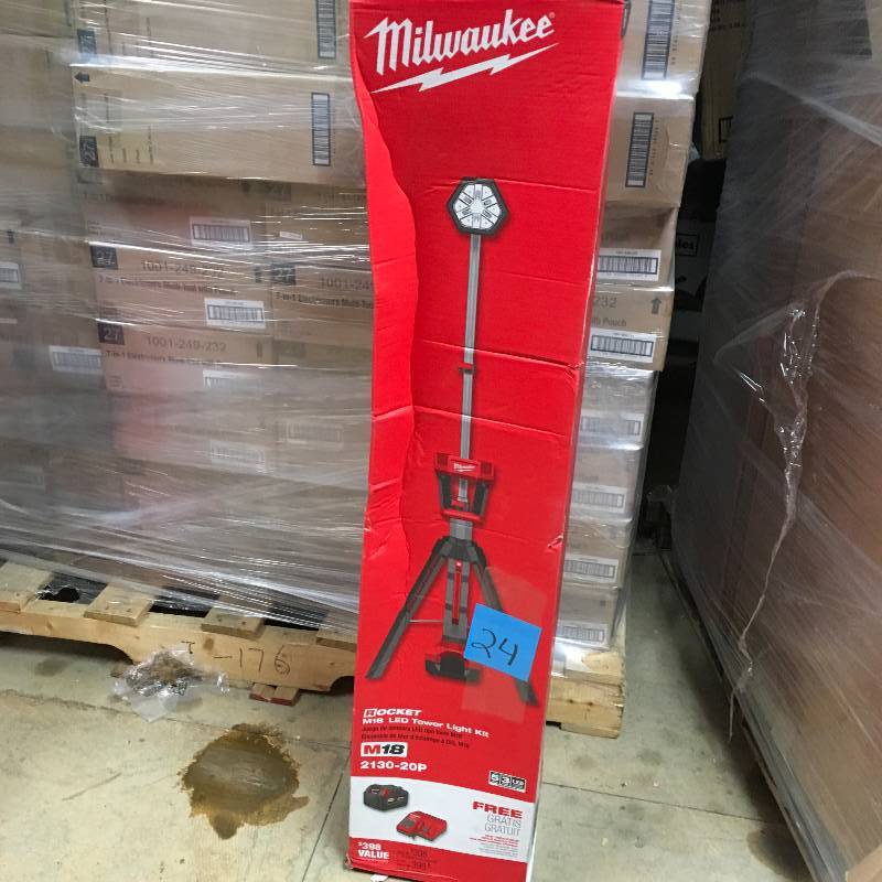 Milwaukee M18 18-Volt Lithium-Ion Cordless 2000-Lumen ROCKET LED Stand Work Light  with Battery