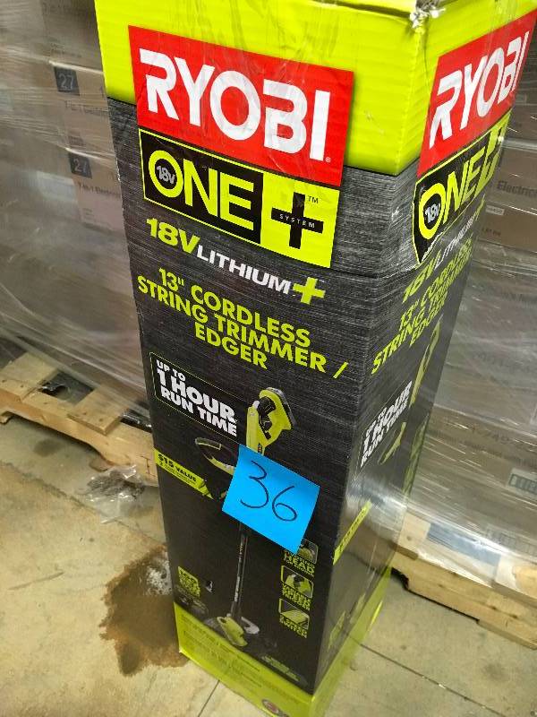 Ryobi ONE 18-Volt Lithium-Ion Cordless String TrimmerEdger - 4.0 Ah Battery and Charger Included