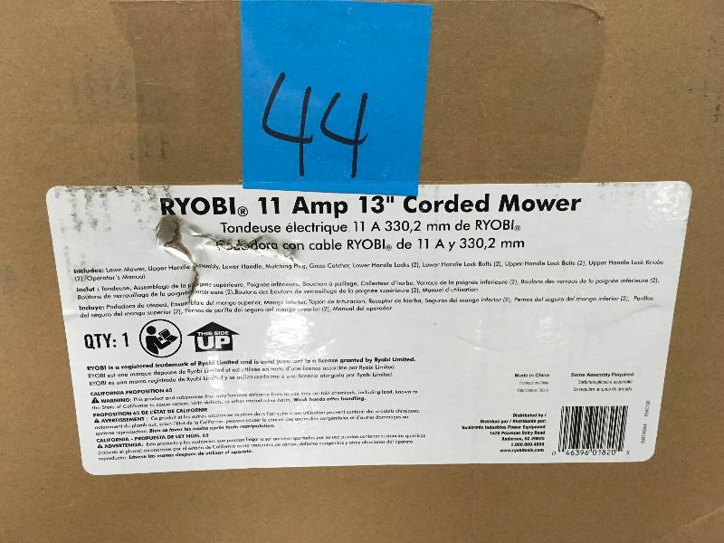 Ryobi 13 in. 11 Amp Corded Electric Walk Behind Push Mower