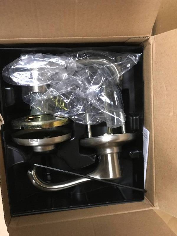 Kwikset Dorian Satin Nickel Passage HallCloset Door Lever