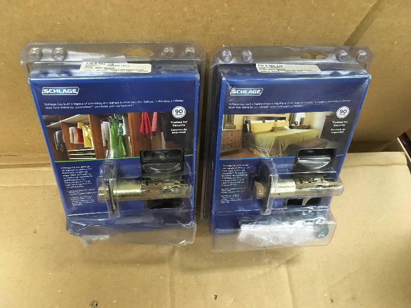 Schlage Sacramento Aged Bronze Privacy BedBath Door Lever