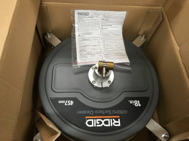 Ridgid Professional 18 in. 4200 PSI Quick Connect Surface Cleaner for Gas Pressure Washers