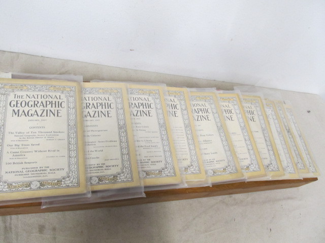 lot 65 image: Set of Original 1917 National Geographic Magazines