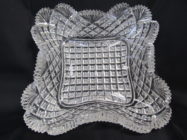 lot 121 image: Antique Brilliant Cut Crystal Bowl