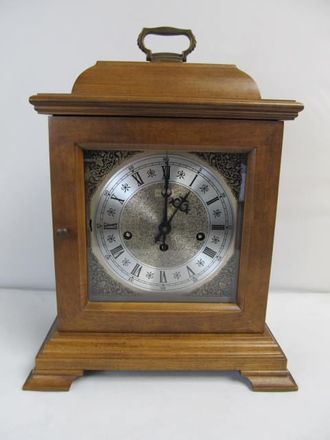 lot 125 image: Nice HAMILTON CarriageMantel Clock wKey