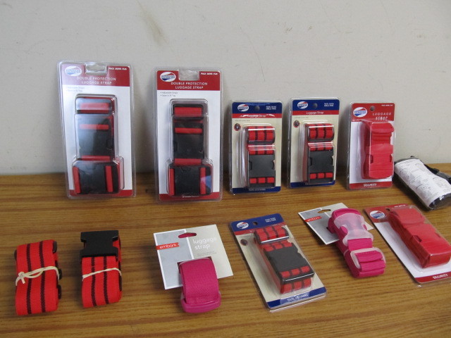 lot 133 image: Large Lot of BRAND NEW Luggage Straps