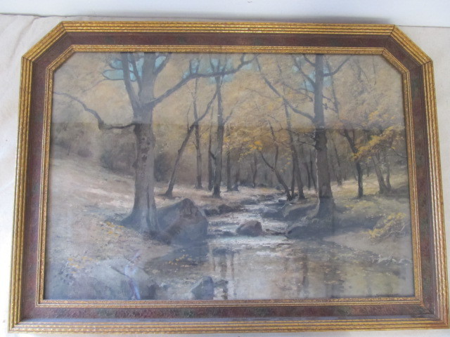 lot 144 image: Large Vintage Framed Print