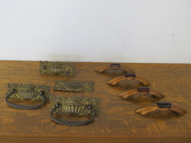 lot 156 image: Group of Vintage Deco etc Drawer Pulls.  