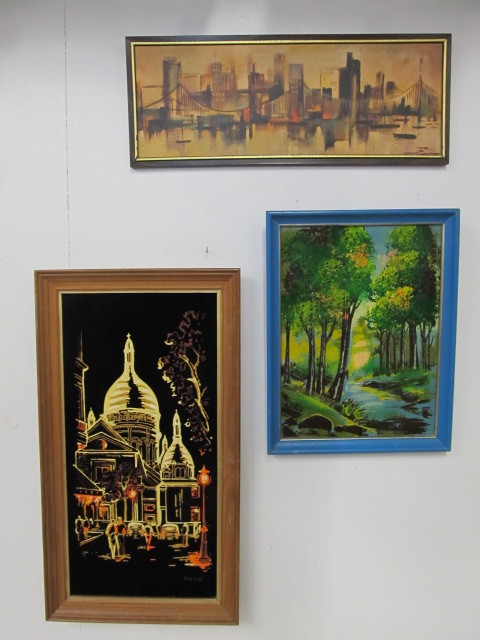 lot 172 image: Lot of Framed Mid Century Artwork