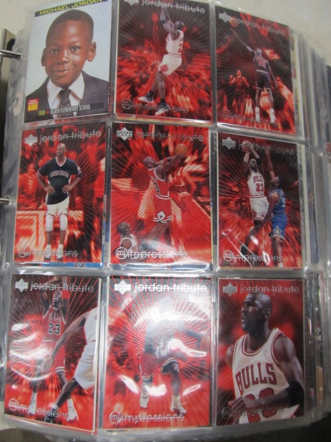 lot 220 image: Large Group of Assorted MICHAEL JORDAN Basketball Cards
