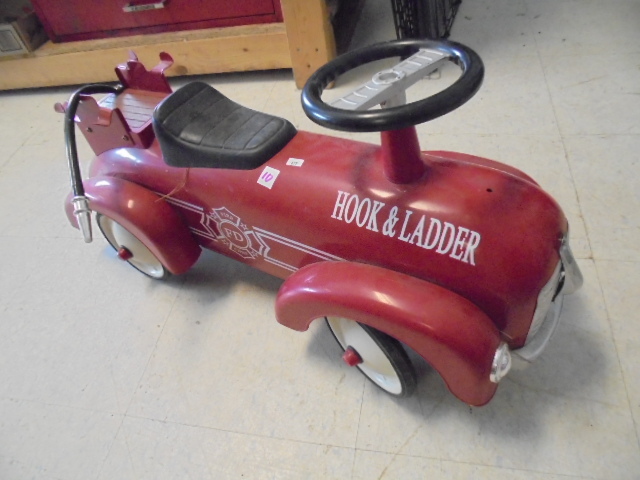 Vintage Look Toy Fire Truck Scooter