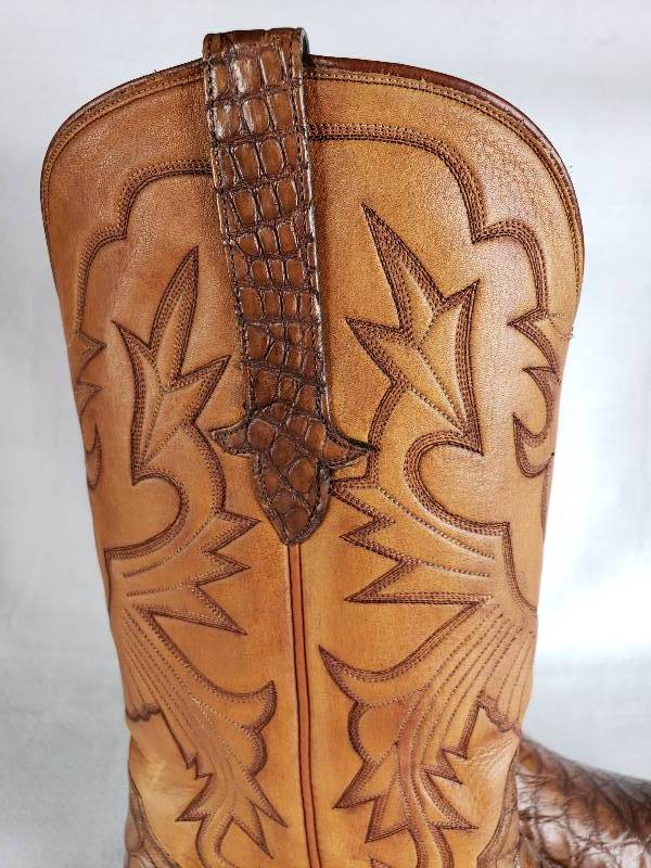 Mens Stallion Boot Company Alligator Cowboy Boots