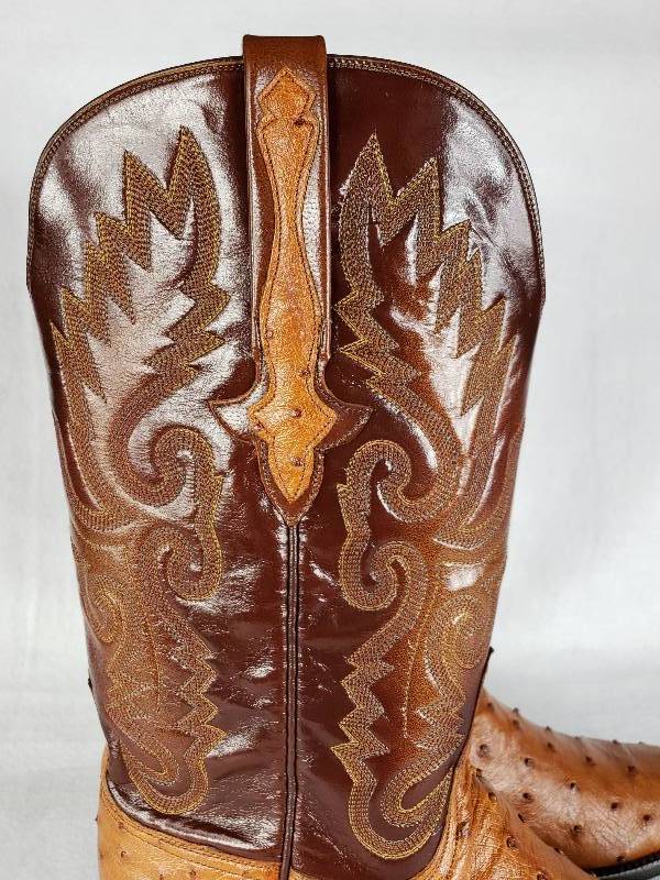Ladies Lucchese Full Quill Ostrich Cowboy Boots