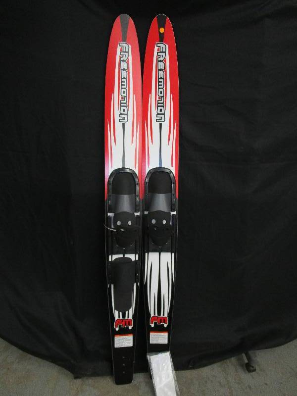lot 15 image: Pr of Freemotion Fm adult water Skis Was Still in Plastic Unused