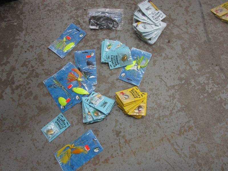 lot 168 image: 12 jigs, 24 Spinners, Bait and More