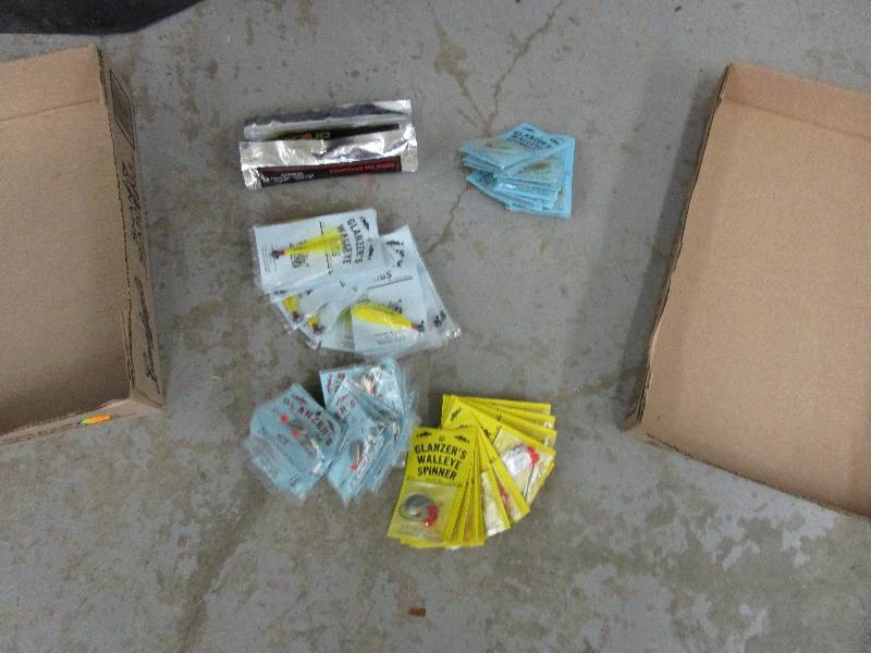 lot 171 image: 12 jigs, 24 Spinners, Bait and More
