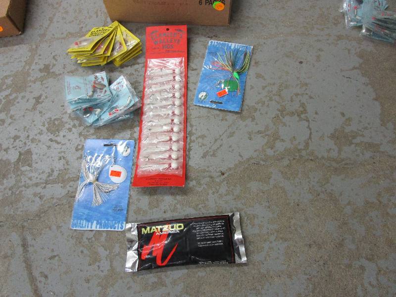lot 174 image: 12 jigs, 24 Spinners, Bait and More