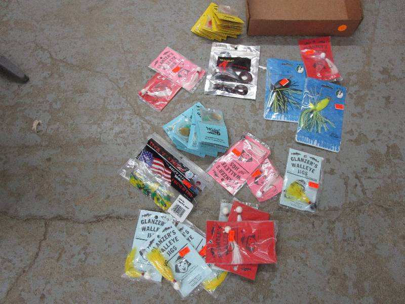 lot 175 image: 12 jigs, 24 Spinners, Bait and More